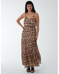 Blue Vanilla - Soft Animal Print Wrap Dress - Lyst