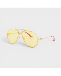 CASABLANCA - Stainless Steel Aviator Sunglasses - Lyst