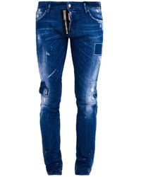 DSquared² - Slim Jean Denim Pants Cotton - Lyst
