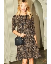 Sosandar - Print Jersey Relaxed Sleeve Shift Dress - Lyst