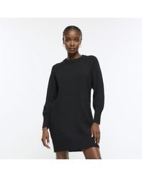 River Island - Jumper Mini Dress Knitted - Lyst