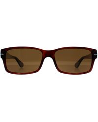 Persol - Rectangle Havana Polarized Po2803S - Lyst