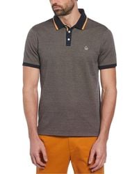 Original Penguin - Jacquard Short-Sleeve Polo Shirt - Lyst