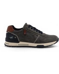 Mustang - Faux Leather Trainer Sneaker Shoes - Lyst