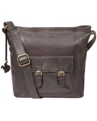 Conkca London - 'Robyn' Slate Leather Shoulder Bag - Lyst