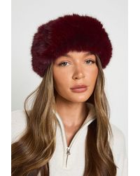 Boohoo - Faux Fur Headband - Lyst