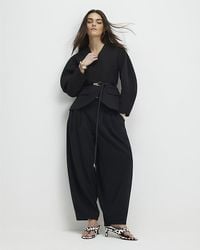 River Island - Trousers Pleated Balloon Leg - Lyst