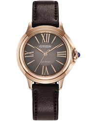 Citizen - Watch Em1163-09X Leather - Lyst