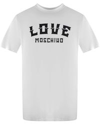 Moschino - Love Bold Logo T-Shirt Cotton - Lyst