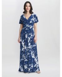 Gina Bacconi - Emily Jersey Maxi A-Line Dress - Lyst