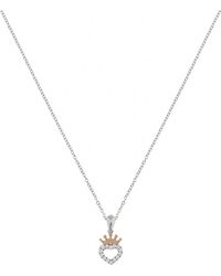Disney - N902753Tzwl-18-Ph Ladies Princess Necklace Sterling - Lyst