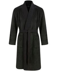 Lyle & Scott - Jurk Lyle And Scott Jacquard Text In Grijs - Lyst