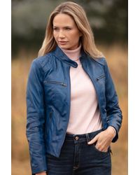 Ashwood Leather - 'Donna Milano' Real Fashion Biker Style Jacket - Lyst