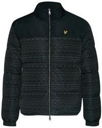 Lyle & Scott - Fair Isle Reversible Puffer Jacket - Lyst