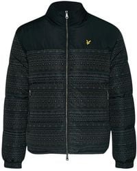 Lyle & Scott - Fair Isle Reversible Puffer Jacket - Lyst