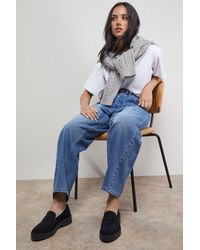 Oasis - Butter Suede Chunky Penny Casual Loafers - Lyst