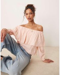 Aware - Off Shoulder Statement Top - Lyst