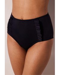 Penti - Bikini-Slip Met Hoge Taille En Ruches - Lyst