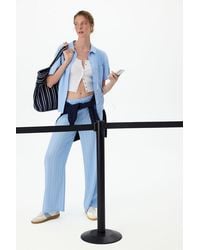 Penti - Vacation Striped Short Sleeve Shirt Pants Pajama Set - Lyst