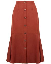 Agnona - A-Line Midi Skirt - Lyst