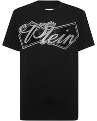 Philipp Plein - Round Neck T-Shirt Plein Crown Stones - Lyst