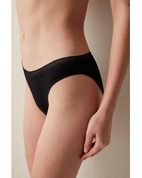 Penti - Mid-Waist Cotton Jersey Brief - Lyst