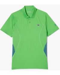 Lacoste - Sport Tennis X Novak Djokovic Regular-fit Poloshirt In Groen - Lyst