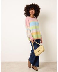 Blue Vanilla - Round Neck Stripe Jumper - Lyst