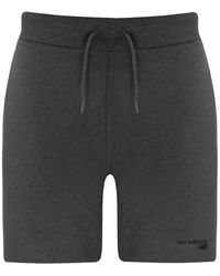 New Balance - Stretch Graphic Logo Classic Core Fleece Shorts Ms03901 Hc Cotton - Lyst