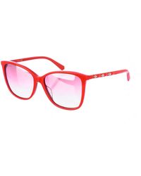 Swarovski - Metalen Zonnebril Met Ovale Vorm Sk0222S - Lyst
