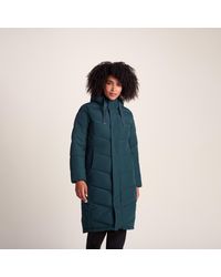 TOG24 - Raleigh Luxe Long Down Jacket Petrol - Lyst