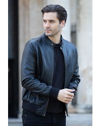 Ashwood Leather - 'Volare' Lightweight Real Bomber Jacket - Lyst