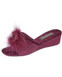 Sleeper - Anne Fluffy Boa Slippers - Lyst