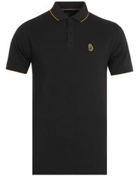 Luke 1977 - Ricky Tipped Polo Shirt Cotton - Lyst