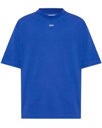 Off-White c/o Virgil Abloh - Off Stamp Logo Skate Fit Dark T-Shirt Cotton - Lyst
