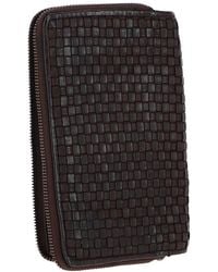 Ashwood Leather - 'Grazia Infinita' Woven Vintage Zip Around Large Purse - Lyst