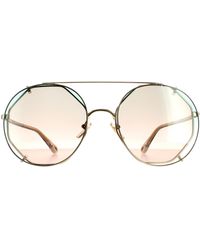 Chloé - Chloé Round Gradient Ch0041S Metal (Archived) - Lyst