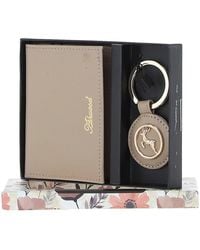Ashwood Leather - Elegant Real Card Holder & Key Ring Set - Lyst