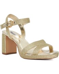 Dune - Manifesting Block Heel Sandals - Lyst