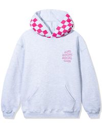 ANTI SOCIAL SOCIAL CLUB - Anti Social Club Assc Checkered Flag Hoodie - Lyst
