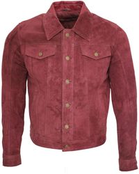 Infinity Leather - Trucker Goat Suede Shirt Jacket - Lyst