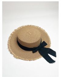 SVNX - Straw Hat With Ribbon Bow - Lyst
