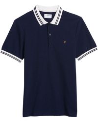Farah - Regular Poloshirt Met Korte Mouwen (Echte Marine) - Lyst