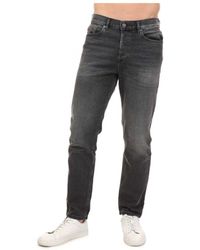 DIESEL - Men's D-fining Tapered Jeans In Black - Lyst