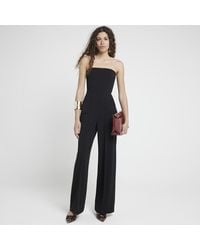 River Island - Jumpsuit Bandeau Wide Leg - Lyst