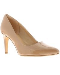 Clarks - Laina Rae Leather Ladies Heels Court Shoes - Lyst