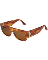 Victoria Beckham - Rectangular Sunglasses Vb666S - Lyst
