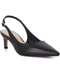 Dune - Dune Celinna Dames Zwarte Puntige Slingback Schoenen - Lyst