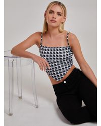Pink Vanilla - Geometric Print Cami Top - Lyst