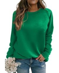 Azura Exchange - Dames Lange Mouwen Crew Neck Casual Tuniek Top - Lyst